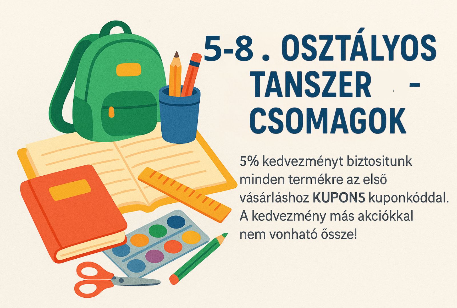 5–8. osztályos tanszercsomag banner