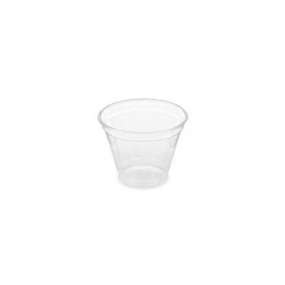 Víztiszta kehely/shaker pohár PET 250ml d:95 mm (újrahasznosítható)