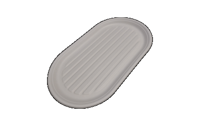 Cukornád tál 10 személyes 55x32 cm