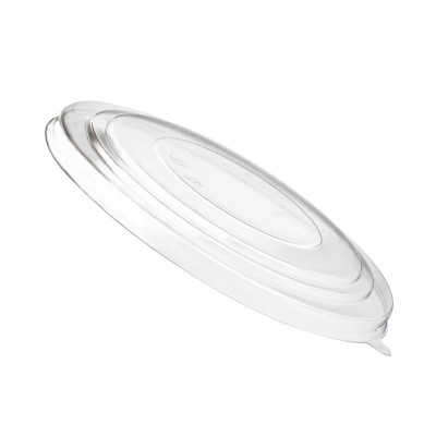 begreen PET tető kraft kerek tálhoz, víztiszta, Ø150 mm (hideg ételekhez)