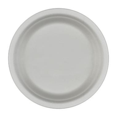 Cukornád tányér, fehér, Ø220 mm 125db/csomag