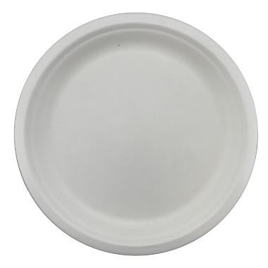 Cukornád tányér, fehér, Ø260 mm 125db/csomag