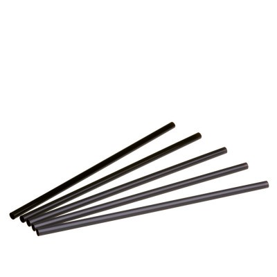 Fekete PLA kukorica keményítő szívószál 240x8mm