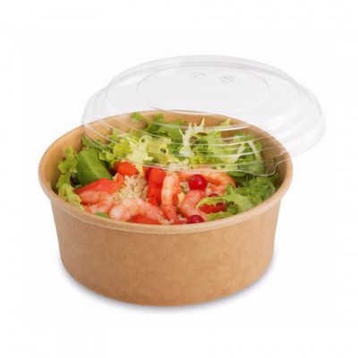 begreen kraft kerek tál, barna, 500 ml