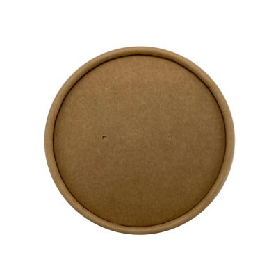 Begreen leveses papírtégely tető barna, d:90mm, 350 ml 50db