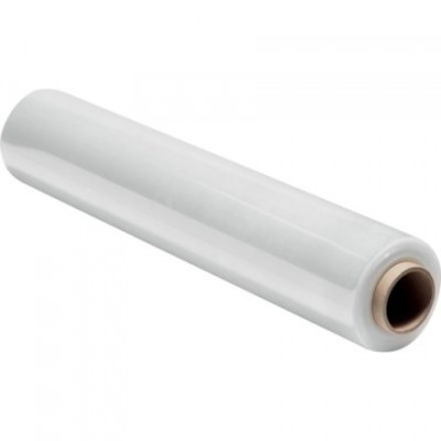 Kézi stretch fólia nem élelmiszerekhez 50cm széles, 17 micron vastag1,7 kg/tekercs (30dkg a cséve súlya) 165m/tekercs 250% nyújthatóság