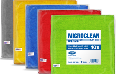 BonusPRO MicroCLEAN kendő 10db HoReCa - HACCPmérete: 32 x 32 cm  több színben