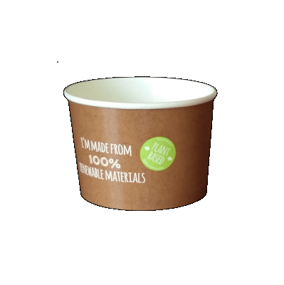 Huhtamaki Biológiailag lelbomló leveses papír pohár 21-26oz (500-600 ml) tető