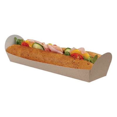 KRAFT Baguette tartó FSC MIX CREDIT 24.8/26x6/7x3.5/5cm
