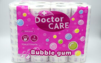 Doctor Care Méz-Levendula egészségügyi papír 3 réteg 24 tekercsDoctor Care Bubble Gum egészségügyi papír 3 réteg 24 tekercs