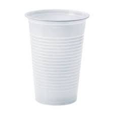 Műanyag pohár - 3 dl - bordás falú fehér 50db/cs. 2000db/krt.