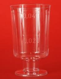 Pálinkás talpas pohár műanyag - 4 cl J: 2-4 cl 20db/cs. 1400db/krt.