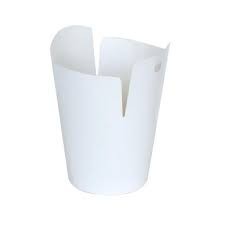 Tésztás doboz - fehér - 500 ml logózható 50db/cs, 1000db/krt