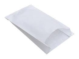 Papírzacskó - sütőipari - 1 kg fehér fényes 25,5x13,5x5/40f 1000db/krt