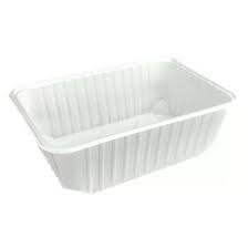 (Q-Box)PP Szögletes doboz fehér 750 ml - 50 db mikrózható *G750
