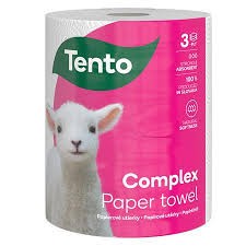 TENTO COMPLEX  3 rétegű, 1 tekercses háztartási törlőkendő, 55m/220 lap