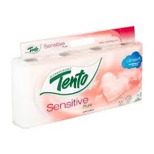 TENTO SENSITIVE PURE 3 rétegű, 8 tekercses toalettpapír142lap/tekercs
