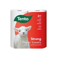 TENTO Strong  3 rétegű, 2 tekercses háztartási törlőkendő,17m