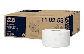 Tork 110255 Premium Exra Soft mini jumbo WC papír, fehér, 3r., 120m, 600 lap
