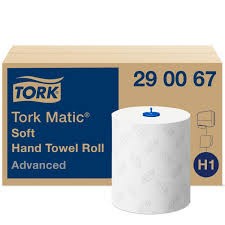 Tork 290067 Matic Advanced kéztörlő tekercs,fehér, 2réteg, 21cmx150m/tek (H1)