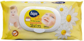 Hops baby nedves törlőkendő Kamilla 100 db