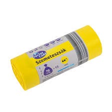 Doctor Care 70L szemeteszsák Sárga 15db!! 20 mikron 60x75 cm