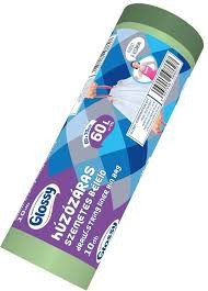 Glossy szalagbehúzós szemetes 60L Erős