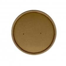 Begreen leveses papírtégely tető barna, d:97mm, 470 ml 50db *20200182