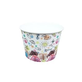 Fagyis papírpohár 500 ml SUMMER WHITE