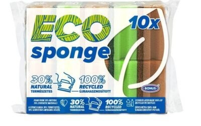 Bonus Mosogatószivacs 10db 1 db mérete: 8 x 5 x 2,7 cm