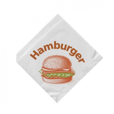 Hamburgeres tasak, papír 16 x 16 cm