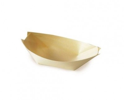 Street Food Fa csónak 9x6 cm