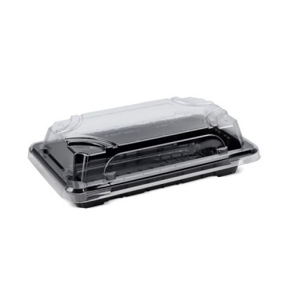 Sushi doboz tetővel (PET) 160x91x20mm 100db/cs 400db/krt L-ST1