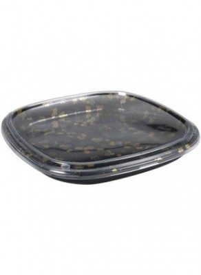 Sushi doboz tetővel szögletes MINTÁS 32,3x32,3x4cm PS (36) 25db/cs 100db/krt