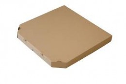 Pizzadoboz - 32 cm (négyszög/csapott) Logózva is kérheted! 100db/cs
