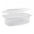 PP Ovális víztiszta egybefedeles doboz 1500 ml (újrahasznosítható)