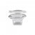 PET kerek víztiszta egybefedeles doboz 250 ml (újrahasznosítható)