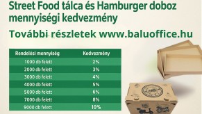 Street Food tálca kedvezmény